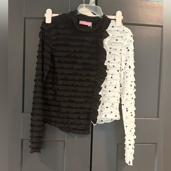 Sheer Polkadot Top - Picture 2 of 5